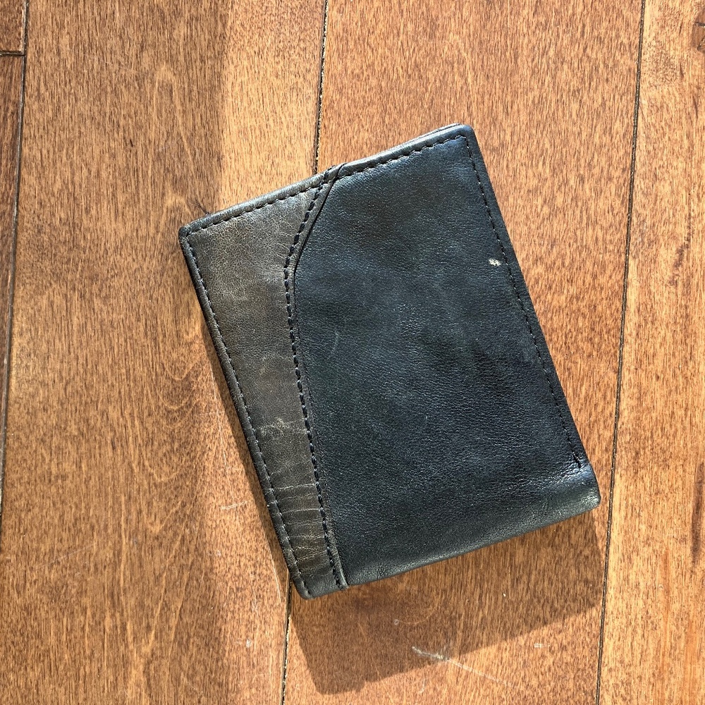 Black Leather Card Wallet